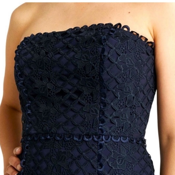 Keepsake The Label Lovable Strapless Lace High-low Evening Maxi Gown Dress Small - Picture 8 of 16